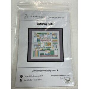 Little Dove Designs "Stationery Addict" Cross Stitch Chart Only Vintage Pattern
